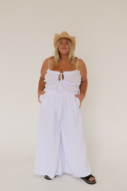 KENDRA JUMPSUIT - WHITE