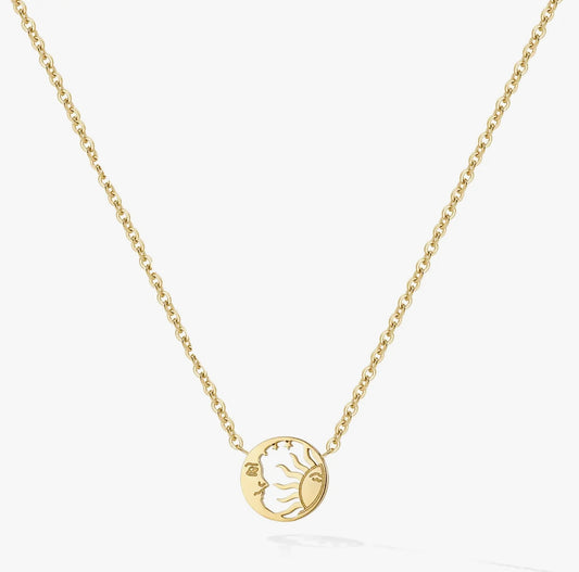 Selenelion Necklace - Yellow Gold