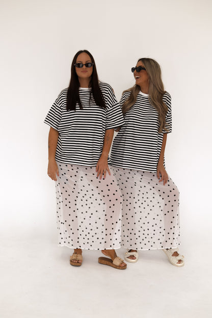 Post Skirt & Tshirt Set