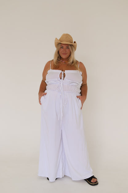 KENDRA JUMPSUIT - WHITE
