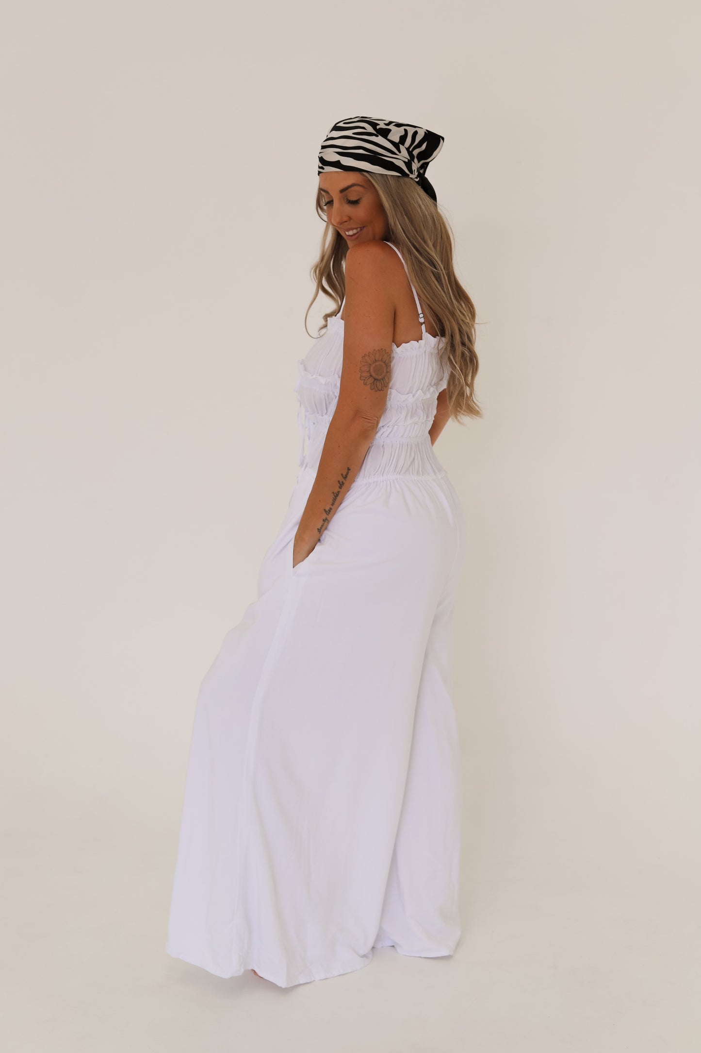 KENDRA JUMPSUIT - WHITE