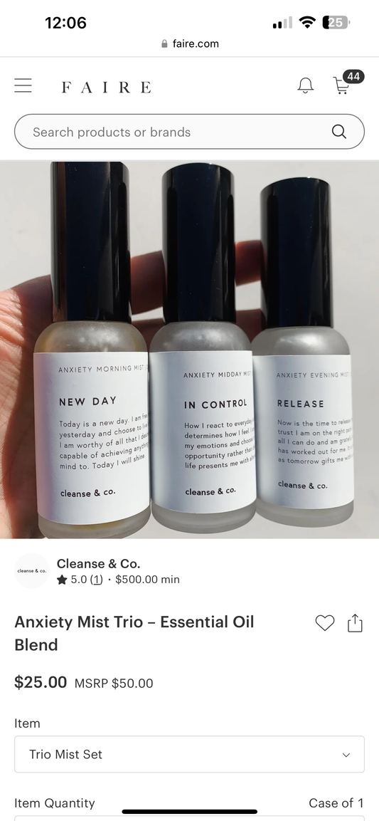 Anxiety Mist Trio – Essential Oil Blend